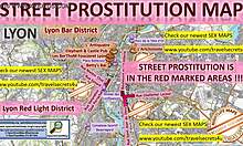 Evropské prostitutky a dívky v Lyonu, Francie
