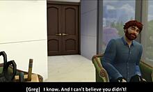De gifta kvinnornas heta möte med sin granne i Sims 4