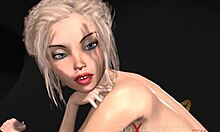 Мужчина в маске занимается сексом с молодой женщиной-музыкантом в мультипликационном видео